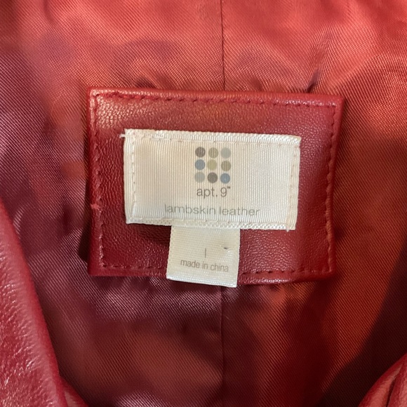 Deep Red Lambskin Leather Jacket vest size large - Picture 2 of 6
